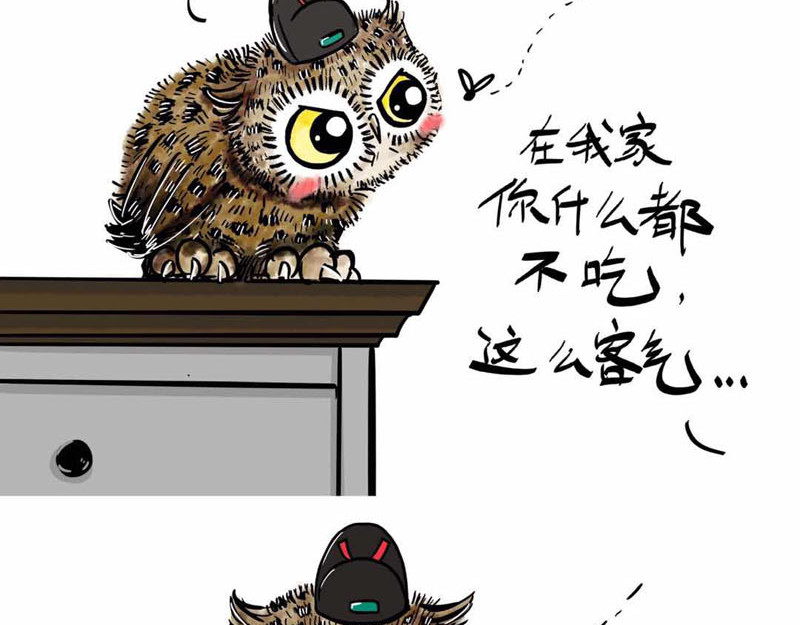 猫头鹰睡不着 我在家里捡到你 第32页