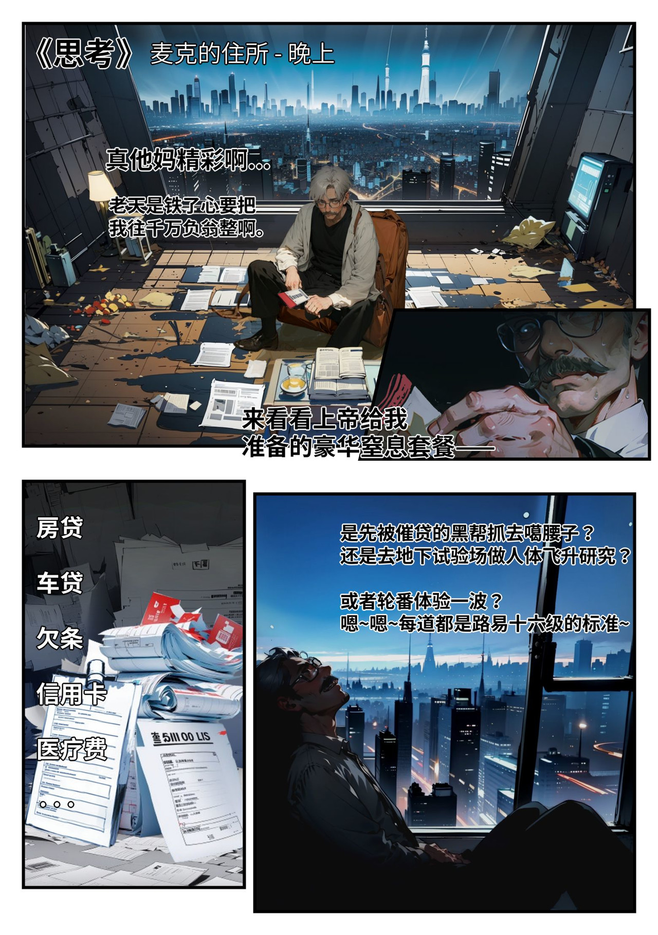 时之少女 1/2《思考》 崩溃的老男人 第1页